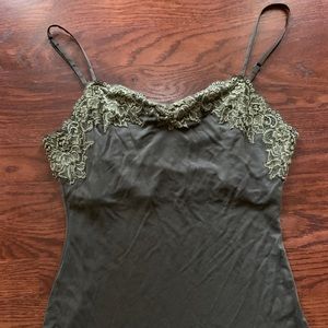 The Limited olive green camisole M